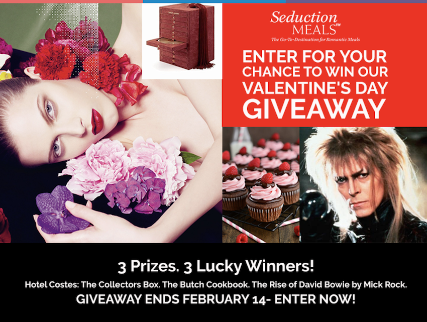 Valentine's Day Giveaway Seduction Meals