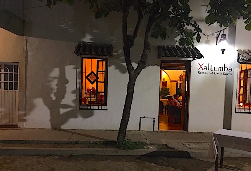 Dinner at Xaltemba Restaurant and Gallery in La Penita 