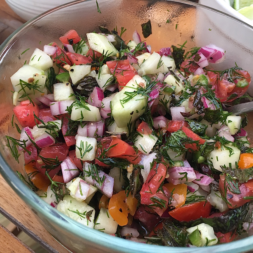 Tomato-Cucumber Salsa Seduction Meals