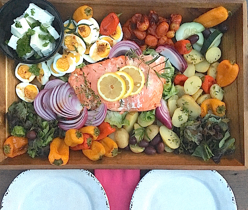 Seduction Meals: Easy Salmon Platter for a Romantic meal for Two