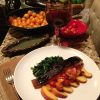 Pan Seared Salmon with Balsamic Glaze and Peach Tomato Salsa