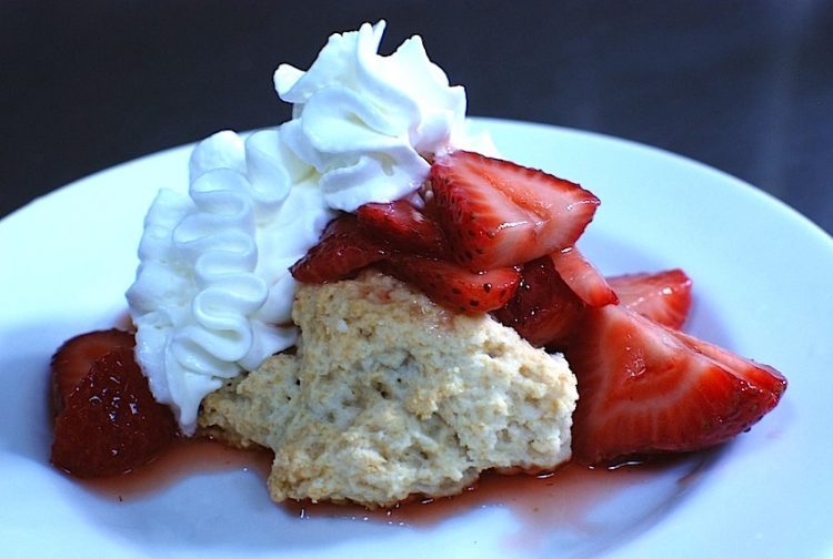 Rosé Spiked Strawberry Shortcake